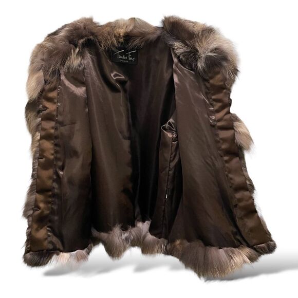 TSONTOS Custom Made Multi-Color Fox Fur Coat | Size: Small | - Picture 8 of 11